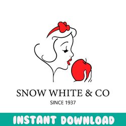 snow white and co since 1937 svg graphic design file