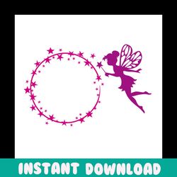 tinker bell fairy border svg, disney svg, tinker bell svg, fairy svg, disney fairy svg, fairy dust svg, magic svg, littl