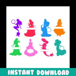 customized disney princess svg, disney svg, disney princess svg, princess bundle svg, walt disney svg, princess svg, fai