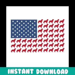 american golden retriever svg, independence svg, golden retriever svg, national flag svg, dog flag svg, independent dog
