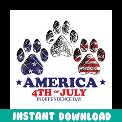 america 4th of july independence dog paws svg, independence svg, 4th of july svg, dog paw svg, july 4th dog svg, dog mom