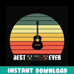 guitar best dad svg, fathers day svg, best dad svg, dad svg, retro dad svg, vintage dad svg, guitarist svg, guitarist da