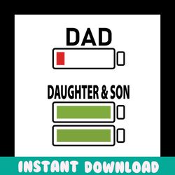 dad life daughter and son svg, fathers day svg, dad svg, dad life svg, dad and daughter svg, dad and son svg, son svg, g