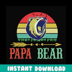 papa bear,personalised svg, papa bear svg, love papa svg, papa shirt svg, papa gift, funny papa shirt, bear shirt, papa