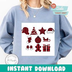 plaid christmas bundle svg, christmas svg, xmas svg, merry christmas, christmas gift, plaid christmas, plaid ornaments,