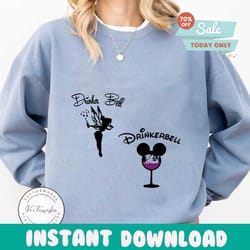 drinkerbell svg, drinking svg, wine svg, tinkerbell svg, epcot svg