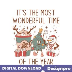 the most wonderful time of the year christmas coffee svg