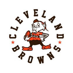 Cleveland Elf Browns Football Svg Digital Download