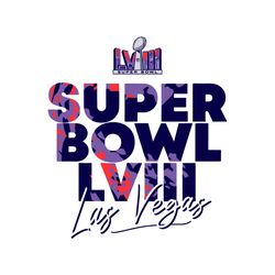 Super Bowl LVIII Las Vegas Svg Digital Download