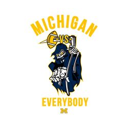 Michigan VS Everybody Death Scythe Svg Digital Download