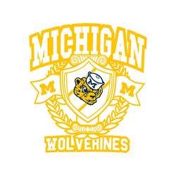 Vintage Michigan Wolverine Svg Cricut Digital Download