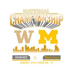 National Championship Washington Huskies VS Michigan Wolverines Svg