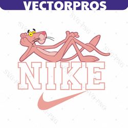 pink panther svg png pdf files, cute party props dxf, laser cutting cricut , glowforge dxf, pink poster, baby sticker