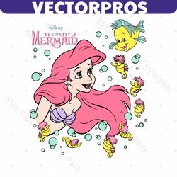 disney ariel the little mermaid svg