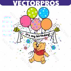 its my birthday winnie the pooh svg
