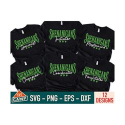 funny st patricks day group svg, shenanigans coordinator svg, st patricks day svg, shenanigans svg, shamrock svg, matchi