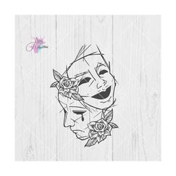 theater masks | mardi gras masks svg | mardi gras masks cutting file | masks cricut cutting file | theater masks svg | s