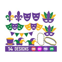 mardi gras svg bundle, mardi gras clipart, mardi gras carnival svg, fat tuesday carnival svg, mardi gras svg cut file, m