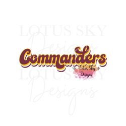 commanders retro print letters | ready to press | sublimation heat press design | transfer  | cheetah