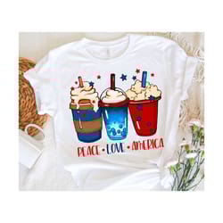 peace love america png, 4th of july png, patriotic sublimation designs, america png, usa png, usa coffeedrink