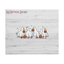 duck halloween png, ghost ducks png, goose lover png, halloween goose png, duck hunting halloween png, halloween pumpkin, spooky season png