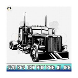 semi truck svg, semi truck clipart, semi truck cricut, semi truck cutfile, semi truck shirt, semi trailer svg, us trucker svg truck driver