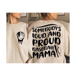 somebody's loud mouth softball mama melting smile svg, free mockup included, front and back, softball svg, somebody's loud