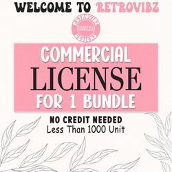 retrovibz commerial use license for bundle, retrovibz commercial use license - digital download for commercial projects