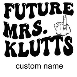 custom future mrs finger ring svg