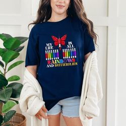 my life is all rainbows and butterflies phlebotomy laboratory medical technician nurse week gift t-shirt