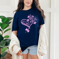 phlebotomy heart floral medical tech graduation valentine's day gift nurse recognition week t-shirt