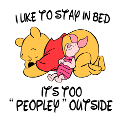 winnie the pooh i like to stay in bed svg