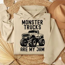 monster trucks are my jam svg