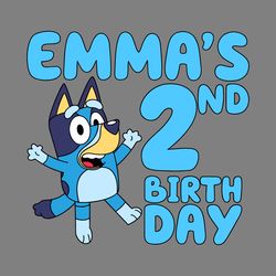personalized bluey birthday party svg digital download files