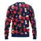 MLB Cleveland Indians Santa Claus Snowman Ugly Hoodie 3D Zip Hoodie 3D Ugly Christmas Sweater 3D Fleece Hoodie