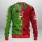 MLB Cleveland Indians Grinch & Scooby-doo Ugly Hoodie 3D Zip Hoodie 3D Ugly Christmas Sweater 3D Fleece Hoodie