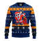MLB Houston Astros Dabbing Santa Claus Ugly Hoodie 3D Zip Hoodie 3D Ugly Christmas Sweater 3D Fleece Hoodie