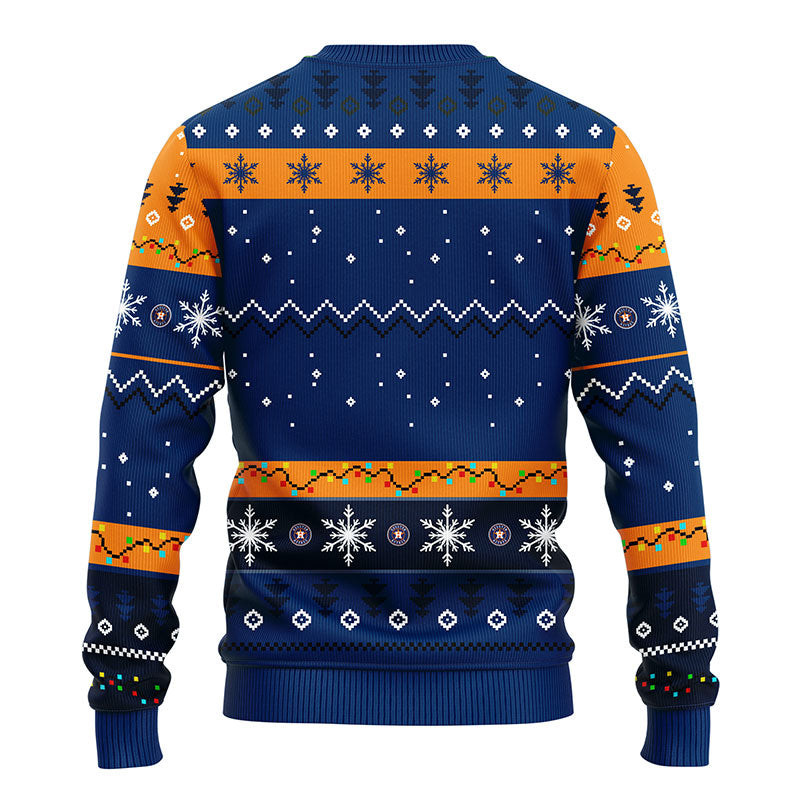 MLB Houston Astros Dabbing Santa Claus Ugly Hoodie 3D Zip Hoodie 3D Ugly Christmas Sweater 3D Fleece Hoodie