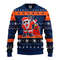 MLB Detroit Tigers Dabbing Santa Claus Ugly Hoodie 3D Zip Hoodie 3D Ugly Christmas Sweater 3D Fleece Hoodie