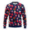 MLB Minnesota Twins Santa Claus Snowman Ugly Hoodie 3D Zip Hoodie 3D Ugly Christmas Sweater 3D Fleece Hoodie
