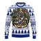 MLB Los Angeles Dodgers Tree Ball Ugly Hoodie 3D Zip Hoodie 3D Ugly Christmas Sweater 3D Fleece Hoodie