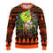 MLB San Francisco Giants Grinch Hug Ugly Hoodie 3D Zip Hoodie 3D Ugly Christmas Sweater 3D Fleece Hoodie