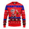 MLB Philadelphia Phillies Dabbing Santa Claus Ugly Hoodie 3D Zip Hoodie 3D Ugly Christmas Sweater 3D Fleece Hoodie
