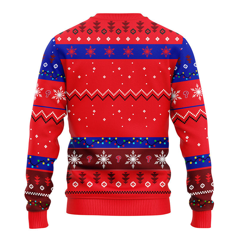 MLB Philadelphia Phillies Dabbing Santa Claus Ugly Hoodie 3D Zip Hoodie 3D Ugly Christmas Sweater 3D Fleece Hoodie