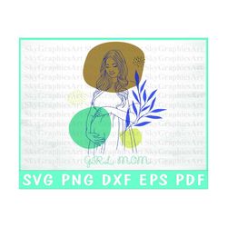 Girl Mom Svg - Mama Of Girls Svg File For Cricut - Girl Mama Pregnancy Svg - Instant Download - Svg Png Pdf Dxf Eps