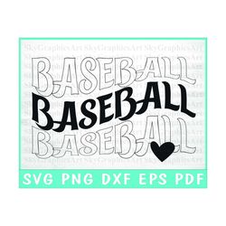 Baseball Mom With Heart SVG Cut File | commercial use | instant download | printable vector clip art | love Baseball | b