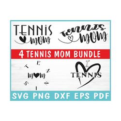 Tennis Mom SVG Bundle Instant Download, Tennis Mom Cut File for Cricut, Tennis Life svg, Mom svg, Sports Mom SVG, Tennis