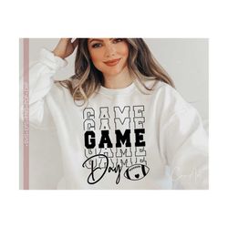 Game Day Svg, Football Shirt Svg, Game Day Vibes Svg,Football Season Svg Files for Cricut - Cut Silhouette File Svg,Png,