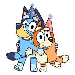2024 Bluey Birthday, bluey png, Blue Dog Png, Birthday Cartoon Png Bundle