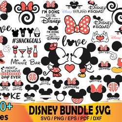 100 Disney Bundle Svg, Disney Svg, Mickey Svg, Minnie Svg